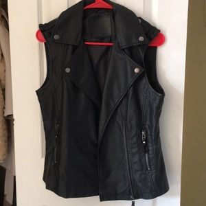 Max Studio faux leather vest